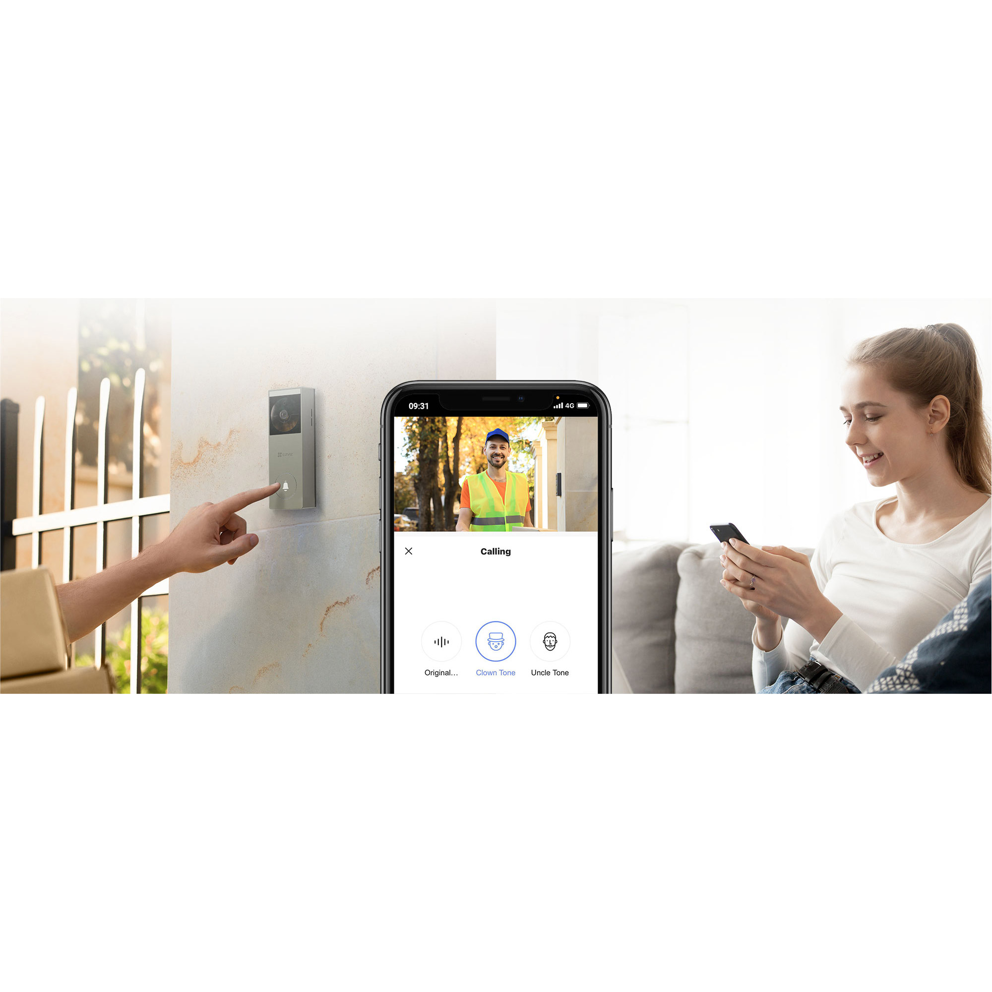 Wi-Fi відеодзвінок EZVIZ HP3 Pro