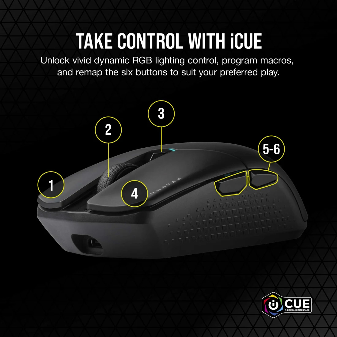 Миша ігрова CORSAIR Katar Elite Wireless Black (CH-931C111-EU)