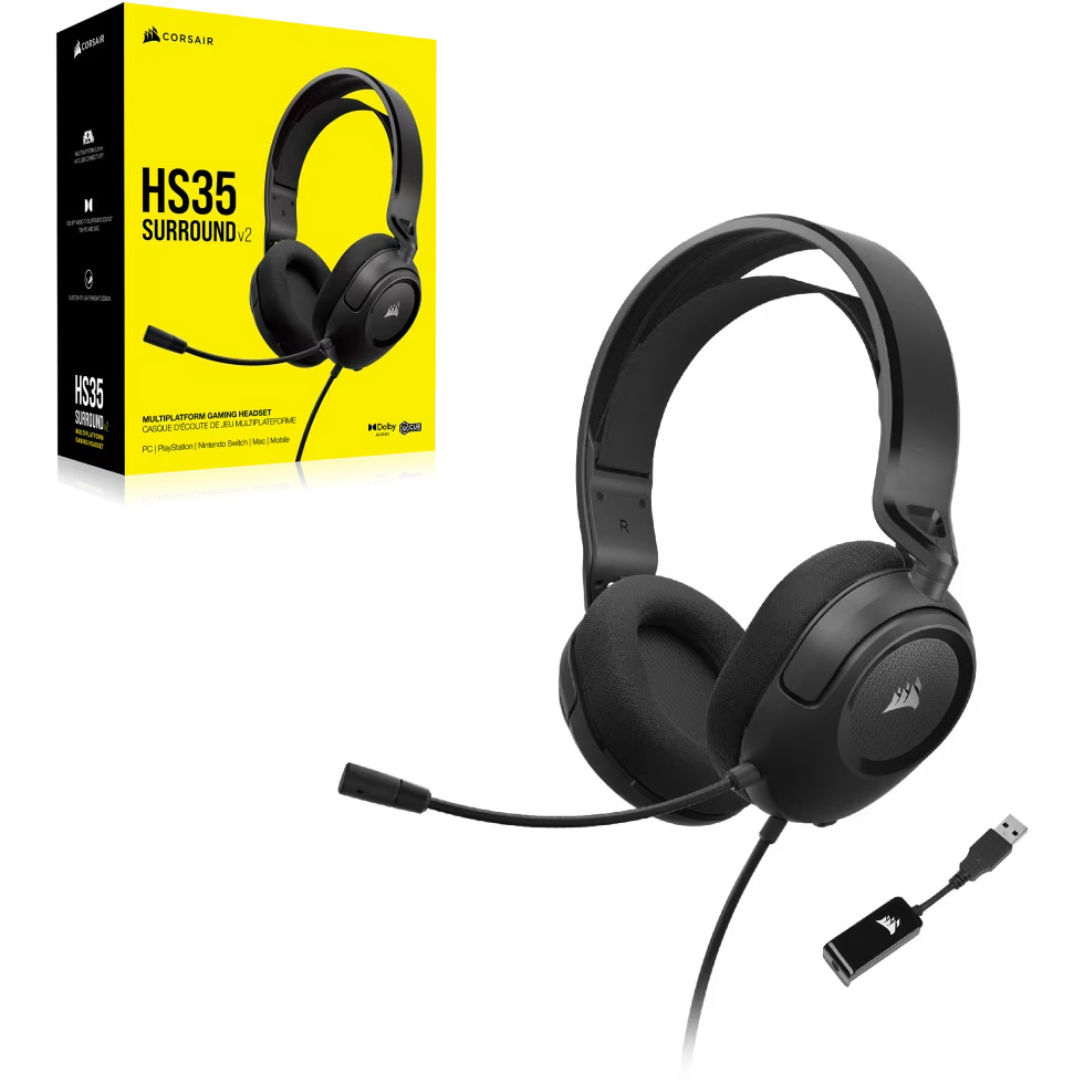 Навушники геймерскі CORSAIR HS35 Surround v2 (CA-9011386-EU)