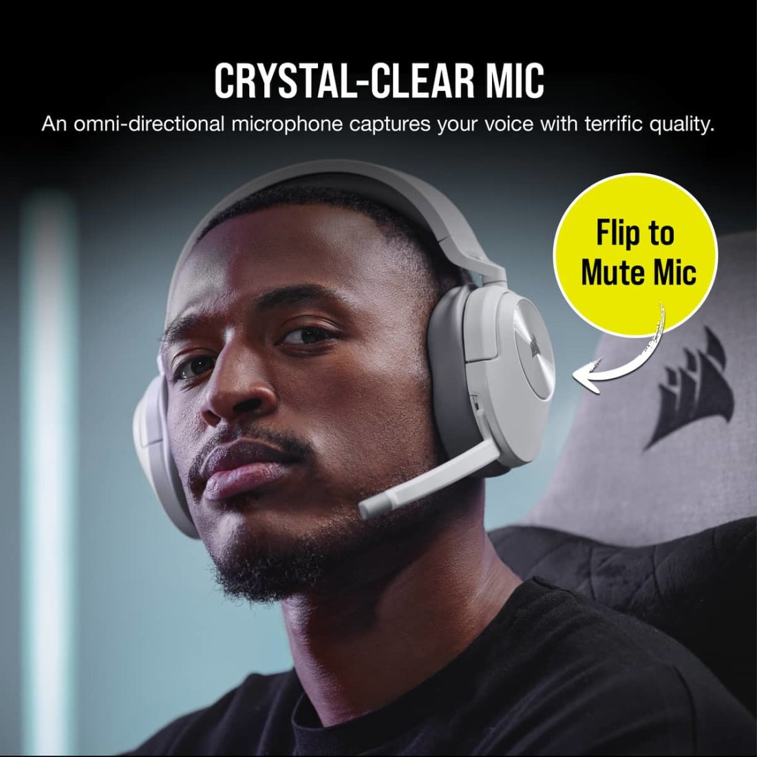 Навушники геймерскі CORSAIR HS55 Wireless White (CA-9011281-EU)
