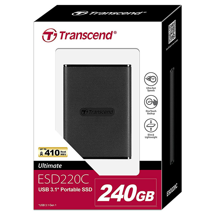 Портативний SSD диск TRANSCEND ESD220C 240GB USB3.1 (TS240GESD220C)
