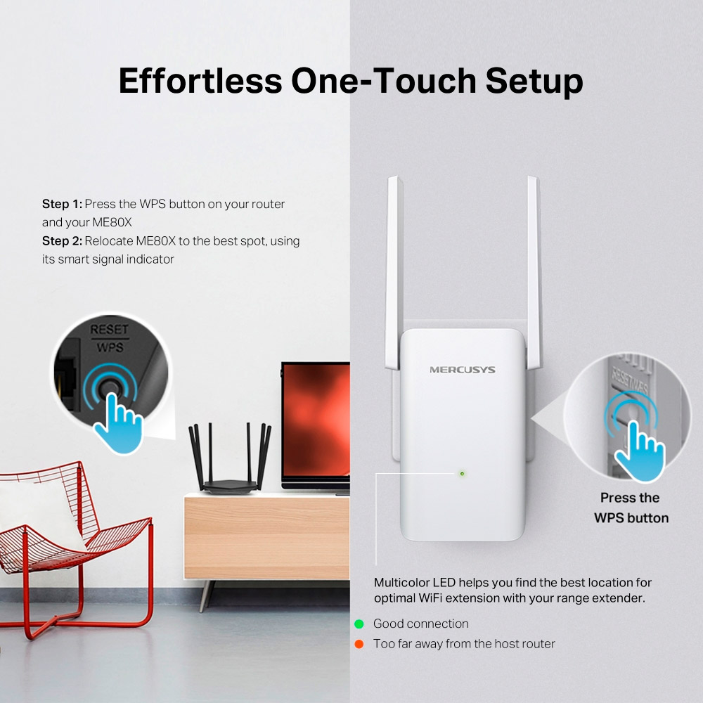 Wi-Fi репитер MERCUSYS ME80X