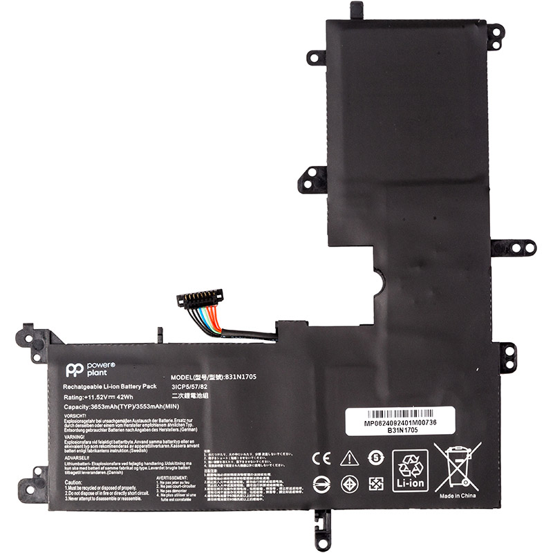 Аккумулятор POWERPLANT для ноутбука Asus VivoBook Flip 14 TP410UA (B31N1705) 11.52V/3653mAh/42Wh (NB432141)