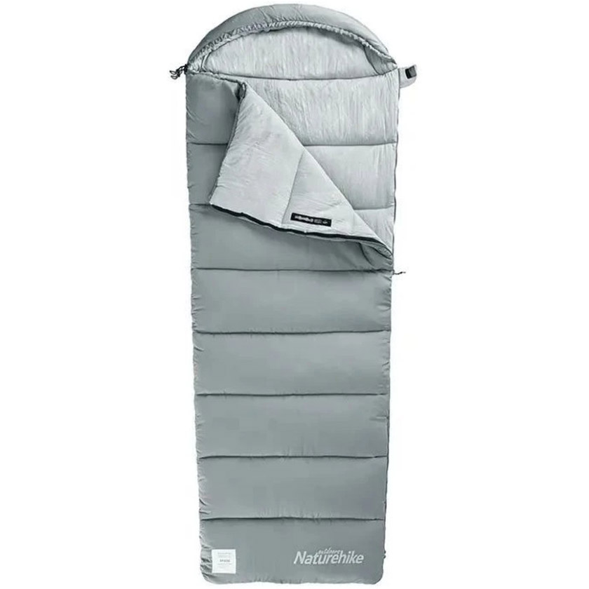 Спальний мішок NATUREHIKE M300 CNK2350WS023 (6°C/1°C) Gray Right (6927595775981)