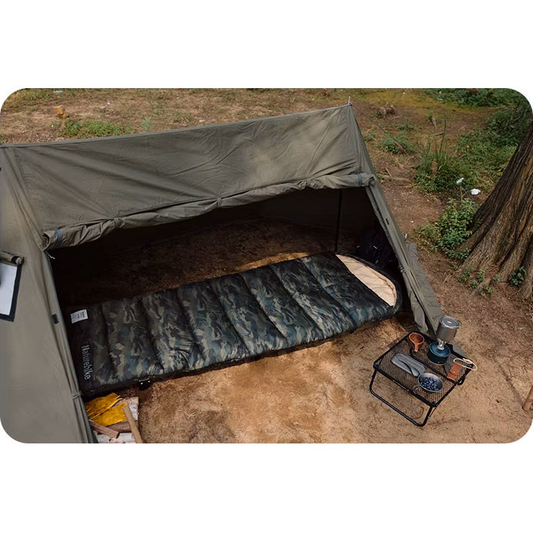 Спальный мешок NATUREHIKE M320 CNK2350WS023 (15°C/12°C) Green Camouflage Left (6975641889199)