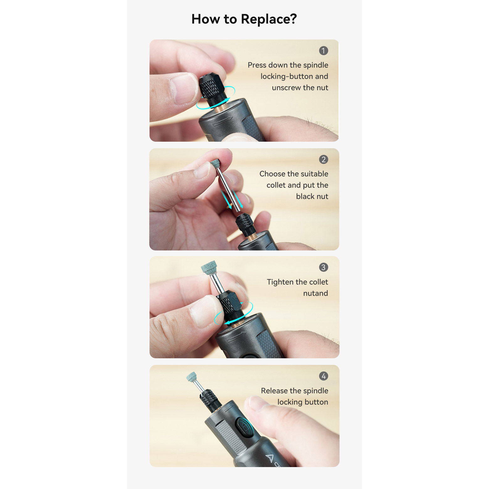 Многофункциональный инструмент CREALITY Cordless Rotary Tool Kit