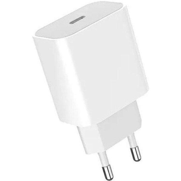 Зарядний пристрій DENMEN DC06 1xUSB-C 20W 3.6A White