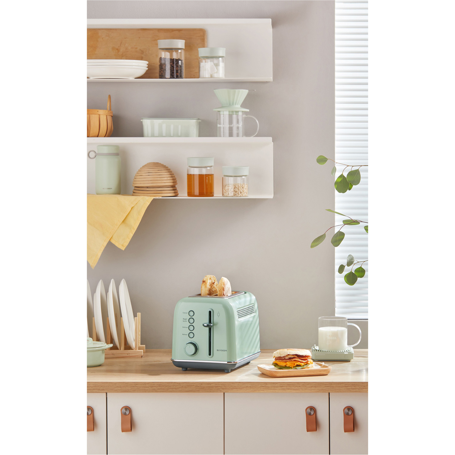 Тостер BUYDEEM DT620E Cozy Greenish
