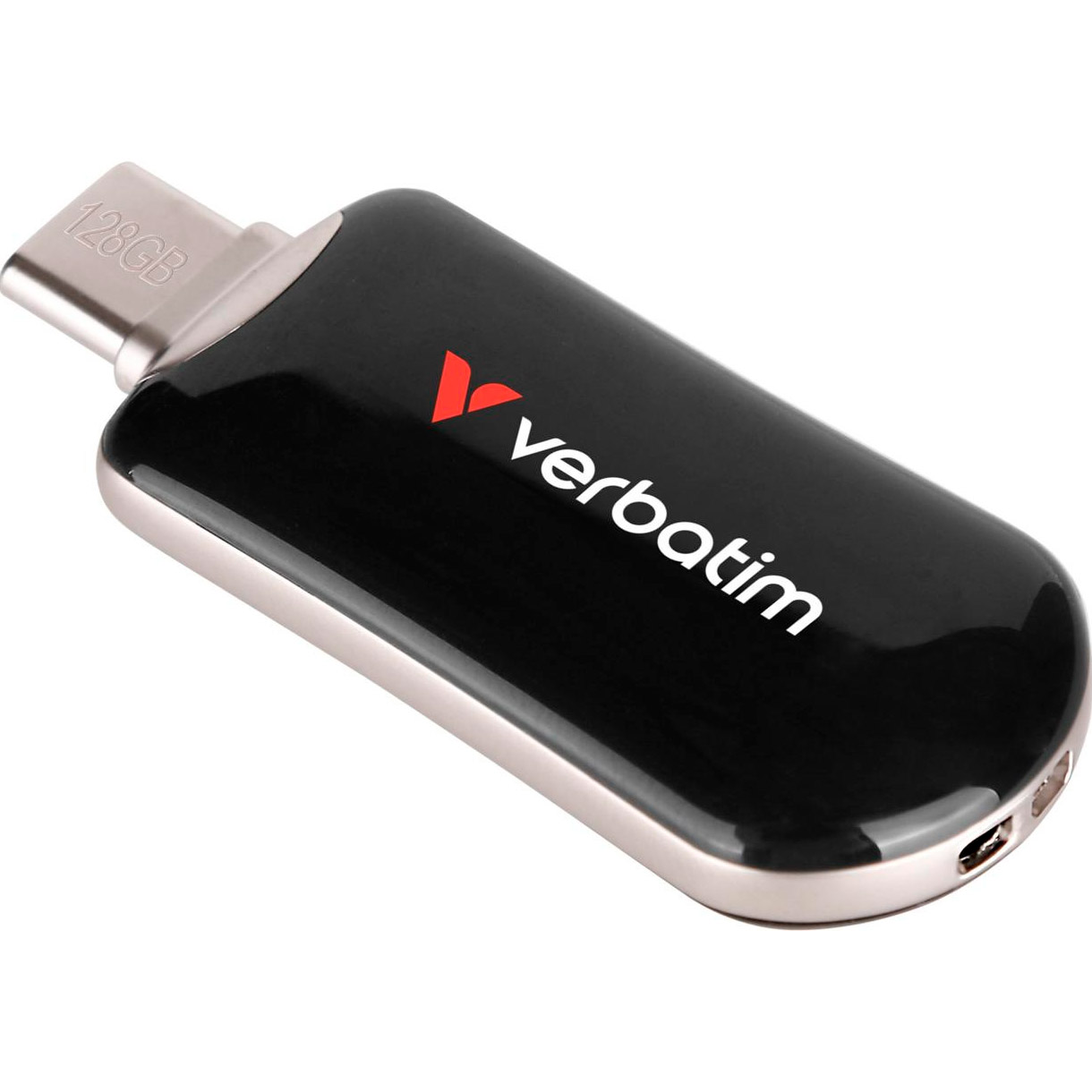 Флешка 128GB VERBATIM Plectra USB 3.2 Type-C Black (30225)