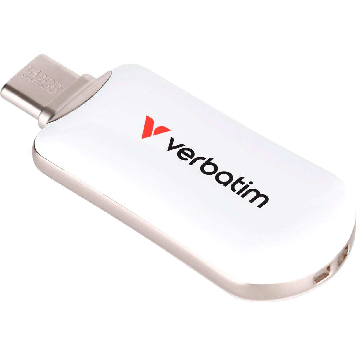 Флешка 512GB VERBATIM Plectra USB 3.2 Type-C White (30231)