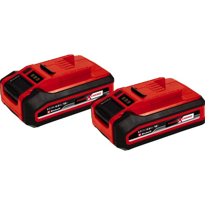 Комплект акумуляторів EINHELL Power-X-Change Plus 18V 4.0Ah Twinpack 2-pack (4511629)