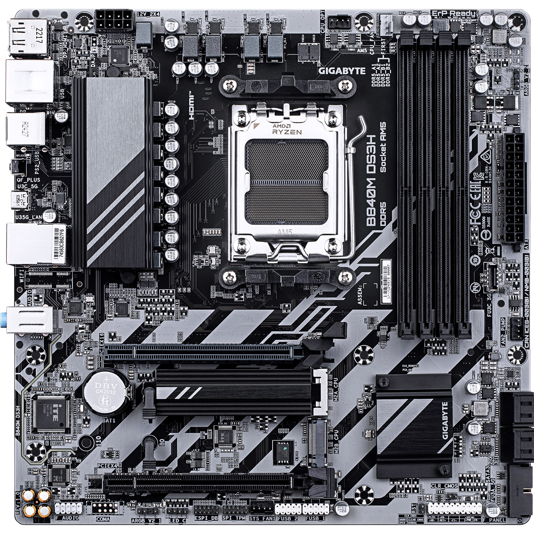 Материнская плата GIGABYTE B840M DS3H