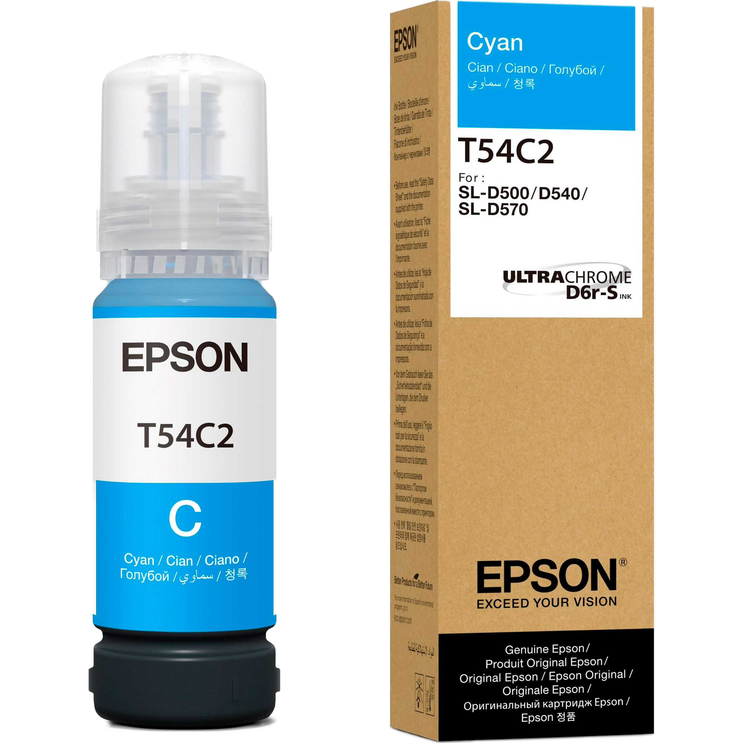 Контейнер з чорнилом EPSON T54C2 Cyan (C13T54C220)