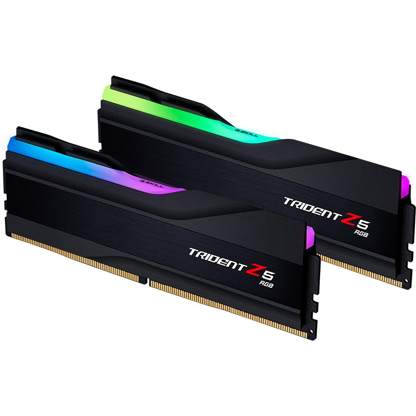 Модуль пам'яті G.SKILL Trident Z5 RGB DDR5 6400MHz 32GB Kit 2x16GB Matte Black (F5-6400J3039G16GX2-TZ5RK)