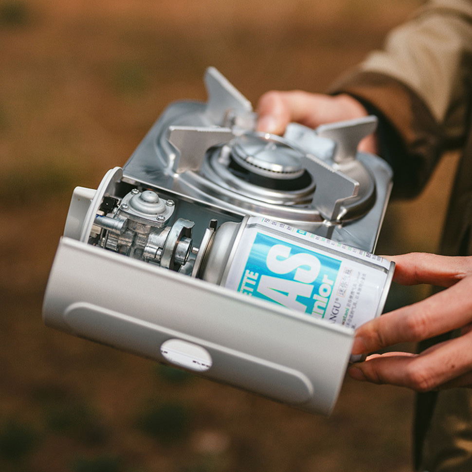 Портативна газова плитка NATUREHIKE CNK2350CF016 White (6927595754627)