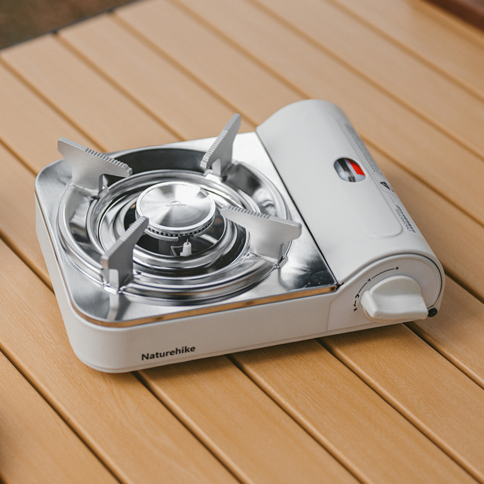 Портативна газова плитка NATUREHIKE CNK2350CF016 White (6927595754627)