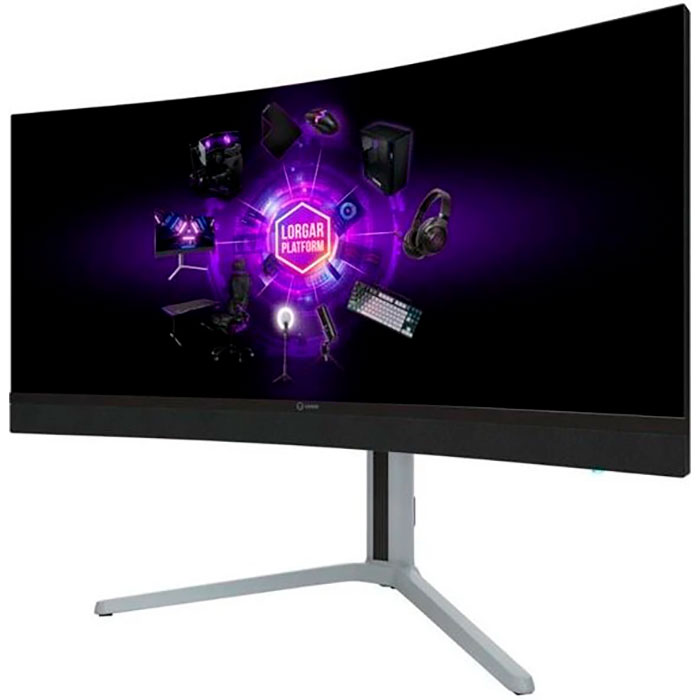 Монітор 34" LORGAR 34MP1 Black/Milky Gray