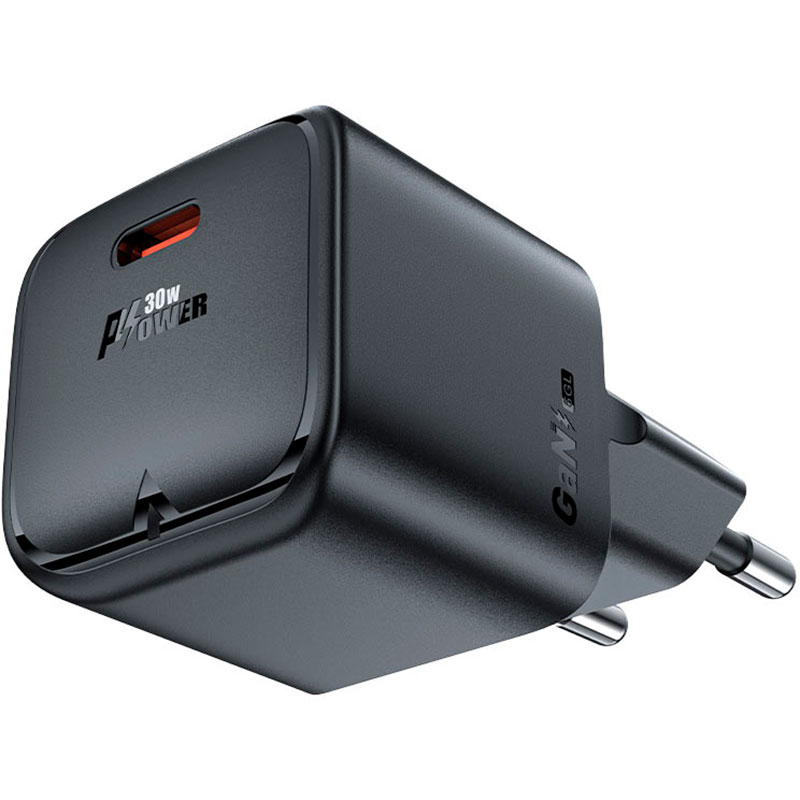 Зарядное устройство ACEFAST A77 Mini Fast Charge Wall Charger GaN PD30W (1xUSB-C) Black