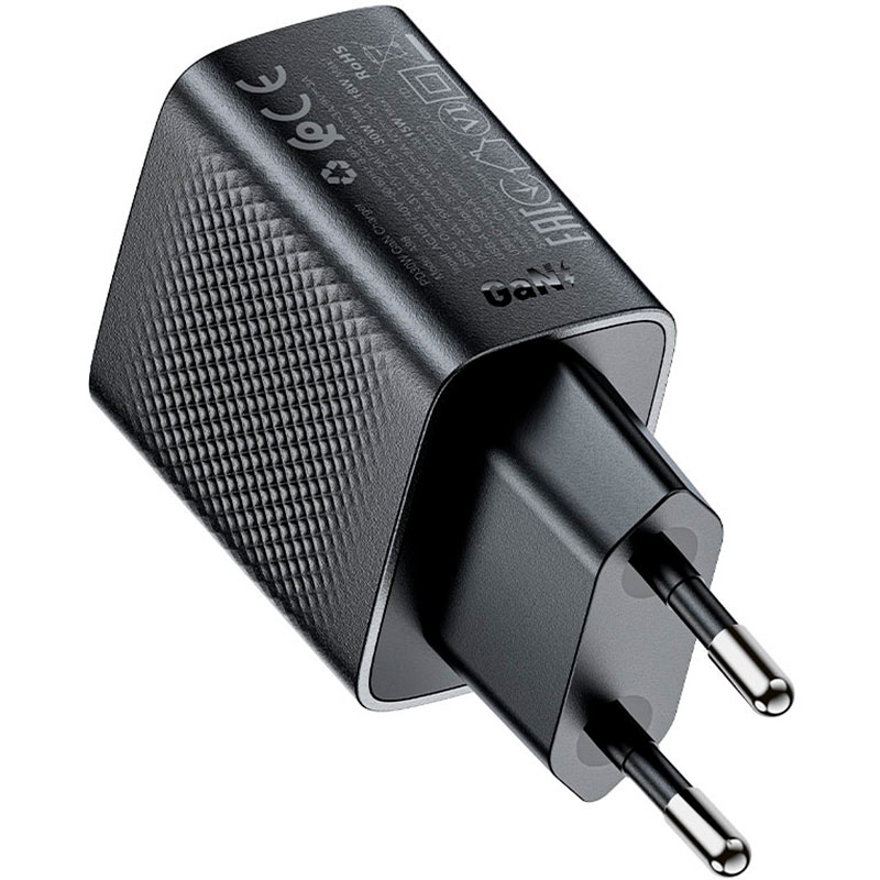 Зарядний пристрій ACEFAST A98 Fast Charge Wall Charger GaN PD30W (1xUSB-C, 1xUSB-A) Black
