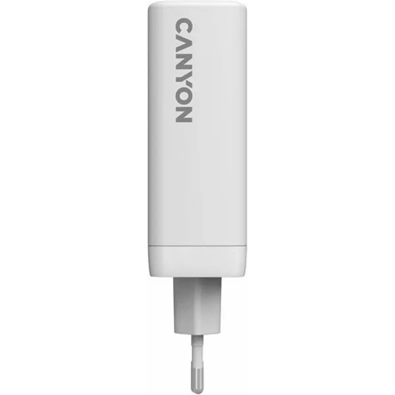Зарядний пристрій CANYON CU140ACC GaN 1xUSB-A, 3xUSB-C, 140W White (CNS-CUW140ACC)