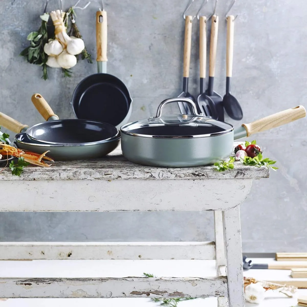 Рондель GREENPAN Mayflower 24см з кришкою (CC001682-001)