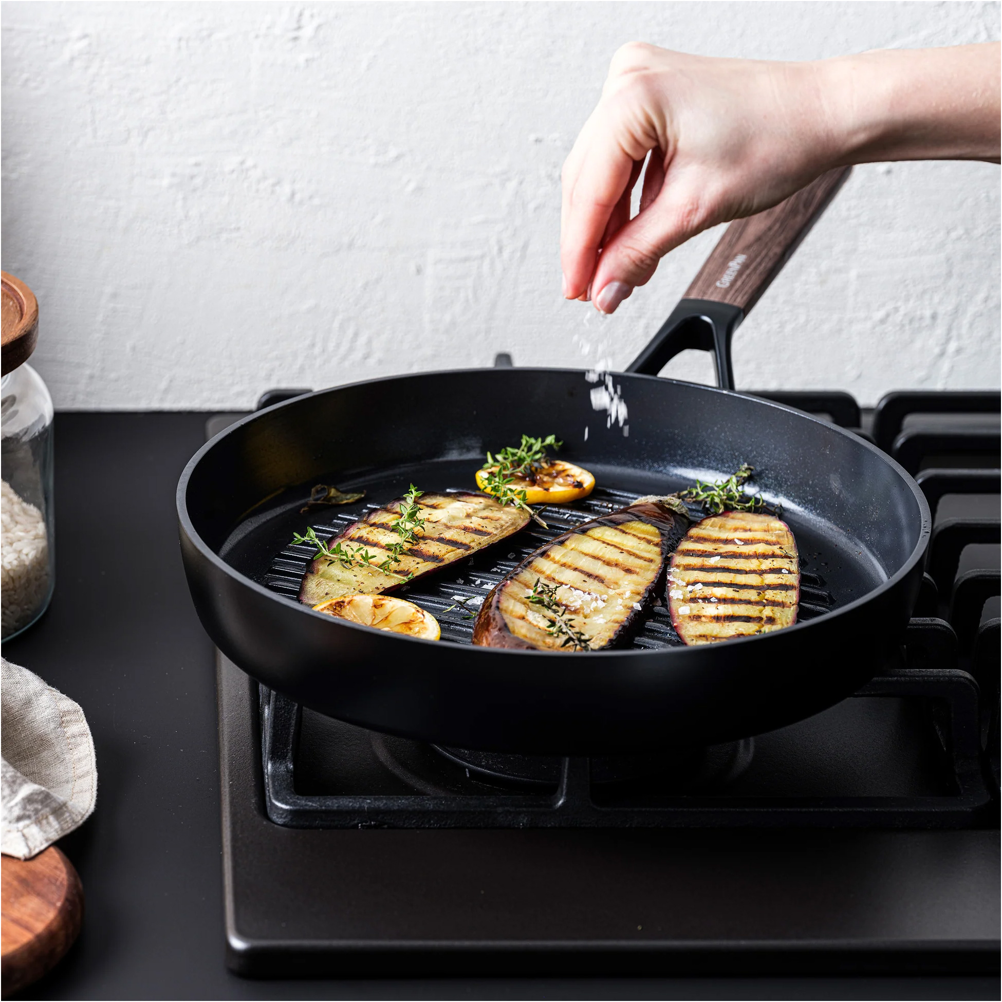 Сковорода гриль GREENPAN Eco Smartshape Dark Wood 28см (CC006444-001)