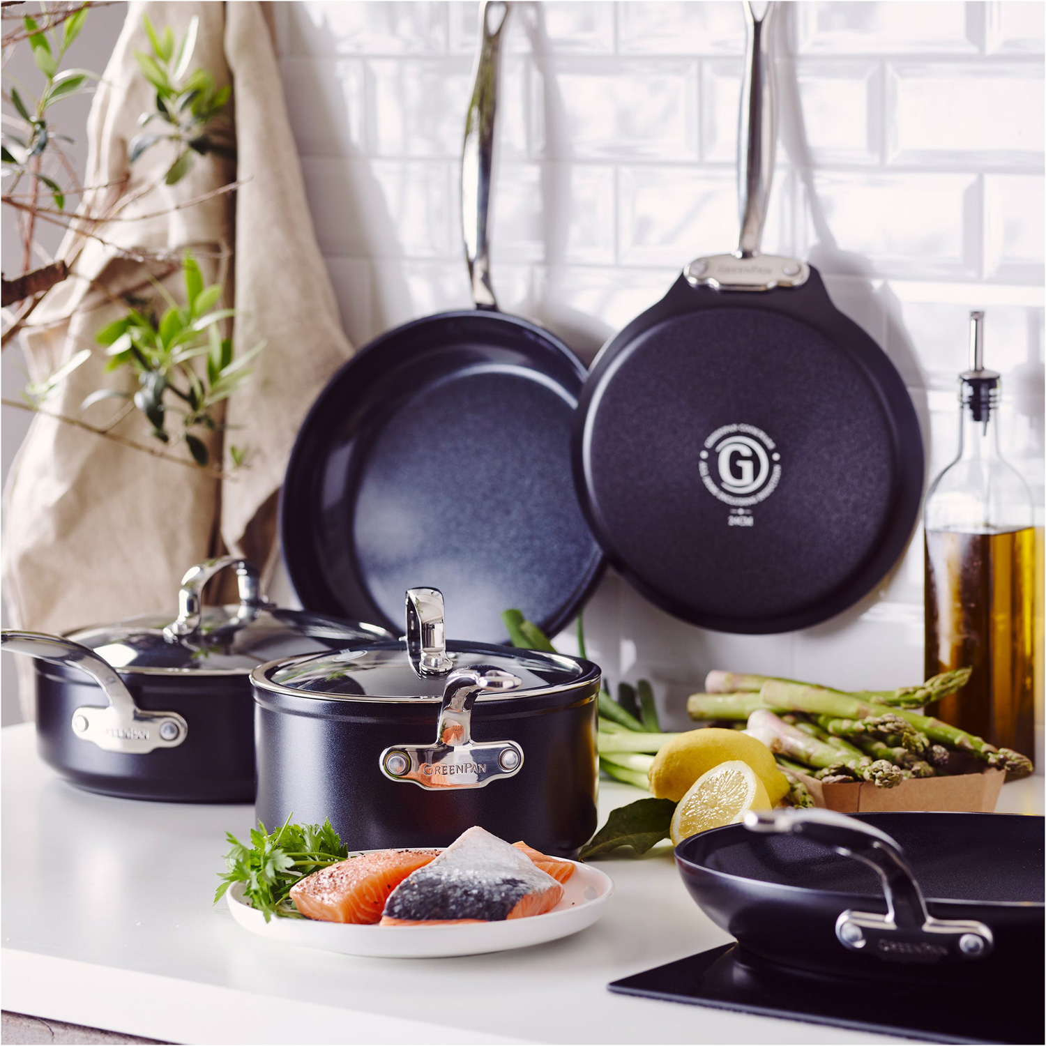 Ківш з кришкою GREENPAN Barcelona Pro 20см 3.1л (CC005332-001)