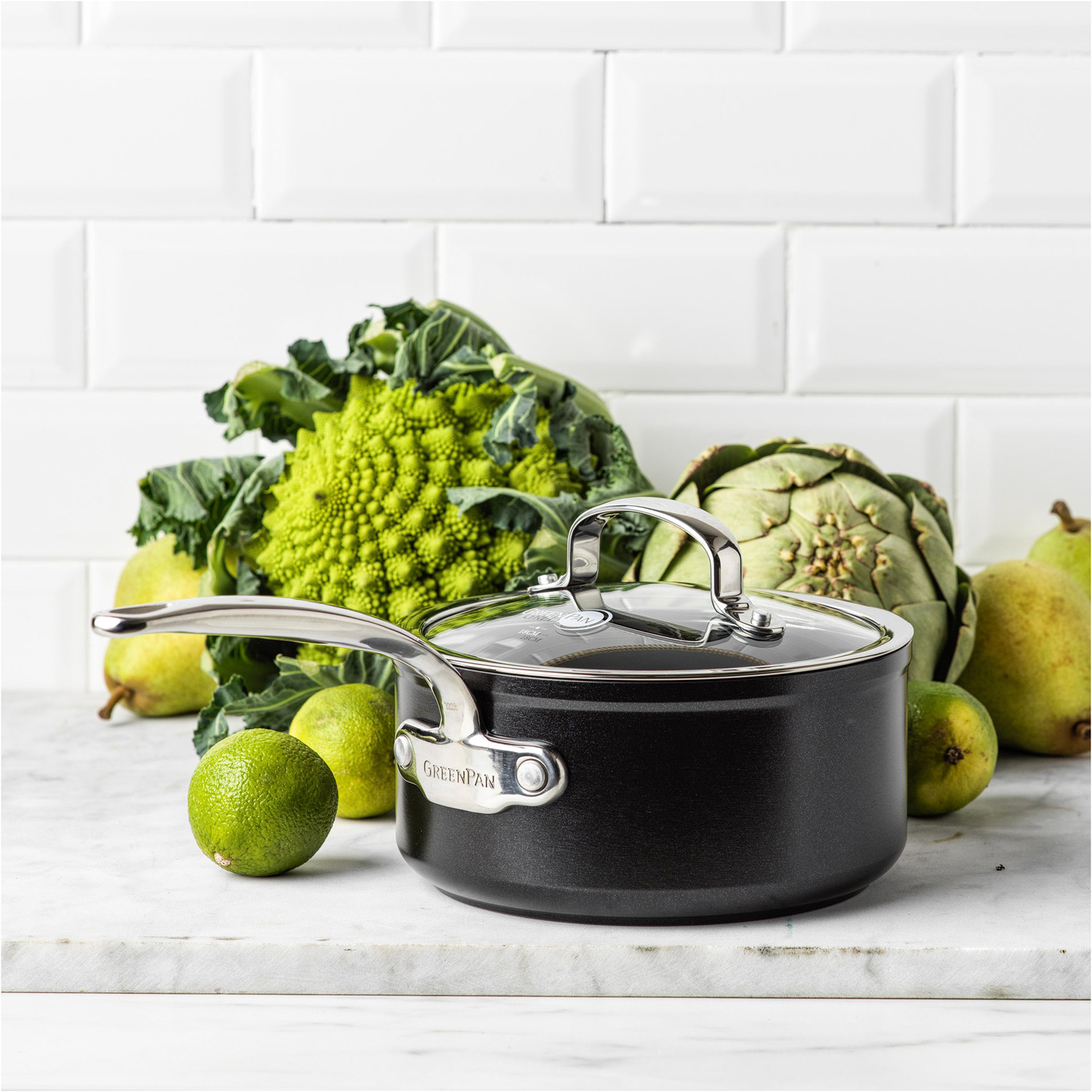Ківш з кришкою GREENPAN Barcelona Pro 18см 2.1л (CC005331-001)