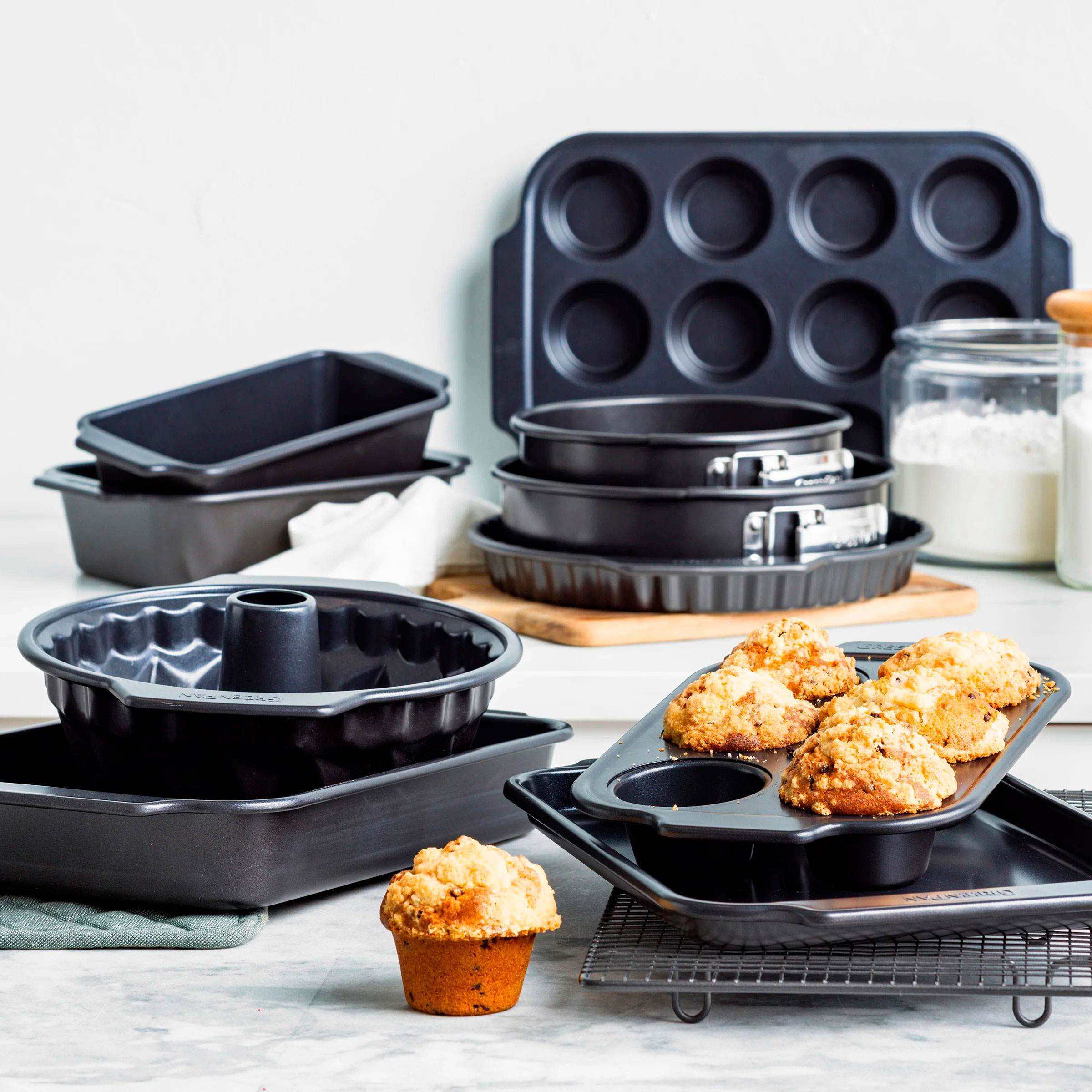Форма для мафінів GREENPAN Bistro 6 Cup Muffin Pan 32x20x4.3см (CC007765-001)
