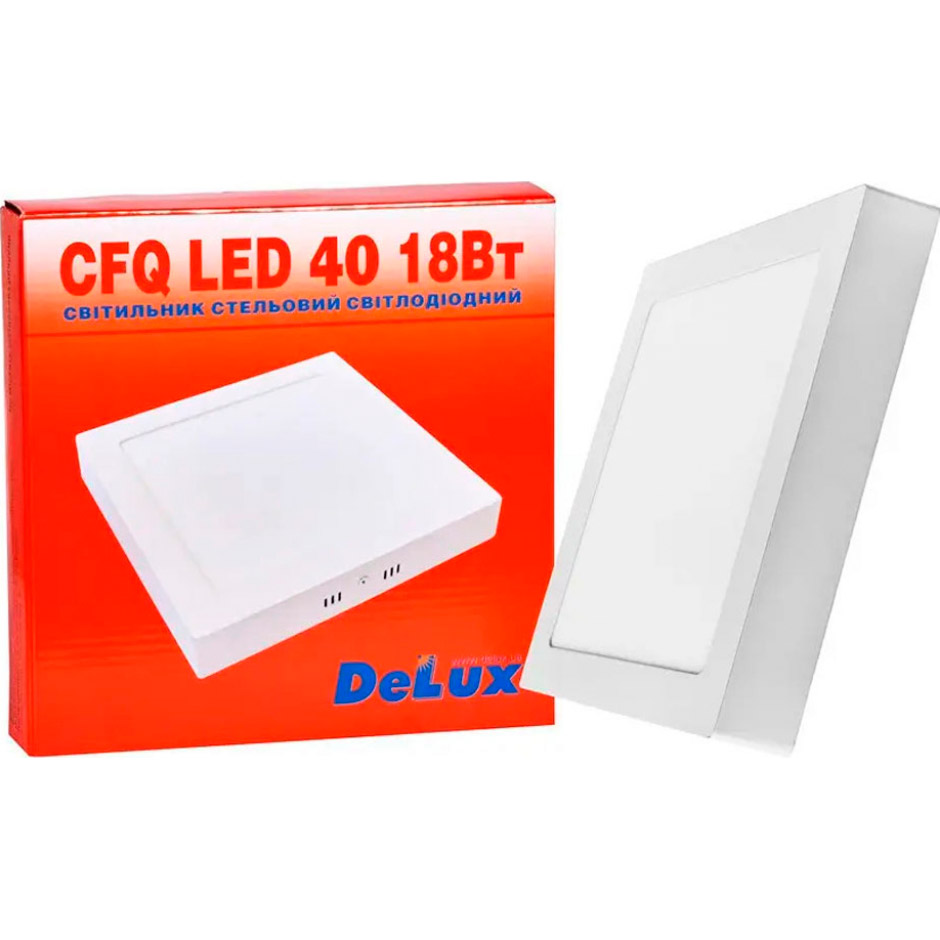 Світильник DELUX CFQ LED 40 18W 4100К Square (90020429)