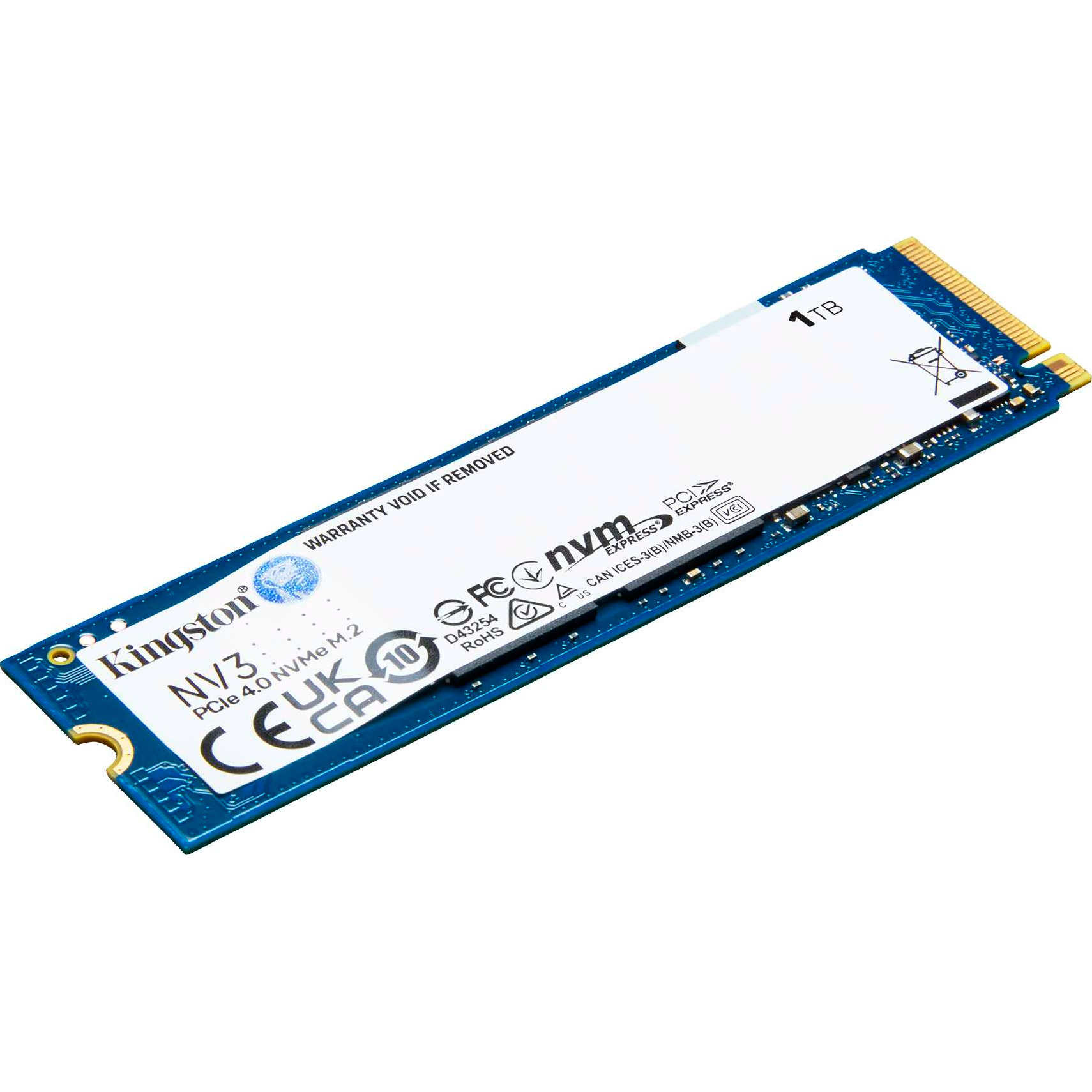 SSD диск KINGSTON NV3 1TB M.2 NVMe Bulk (SNV3S/1000GBK)
