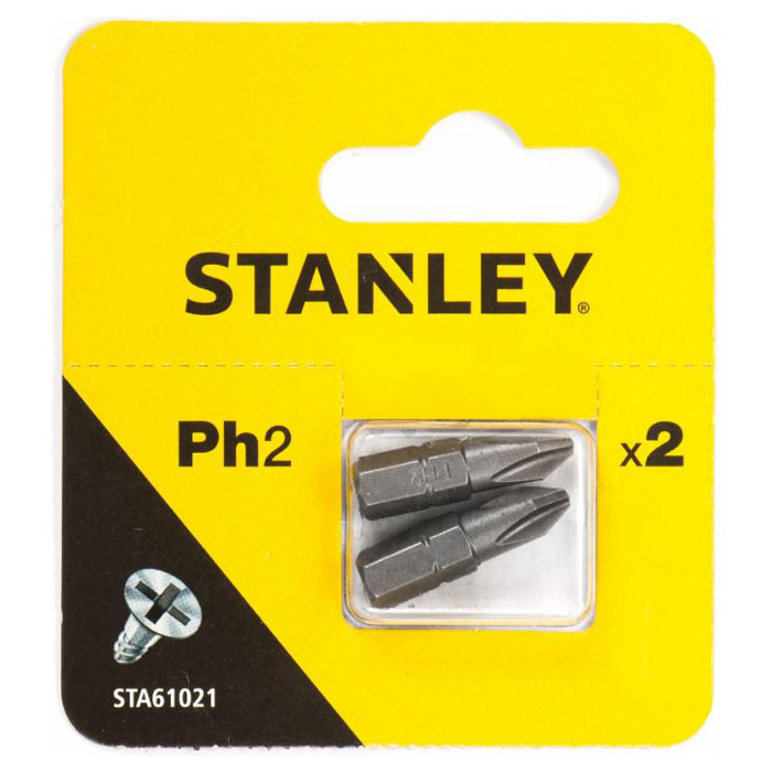 Набор насадок STANLEY PH2x25mm 2шт (STA61021)