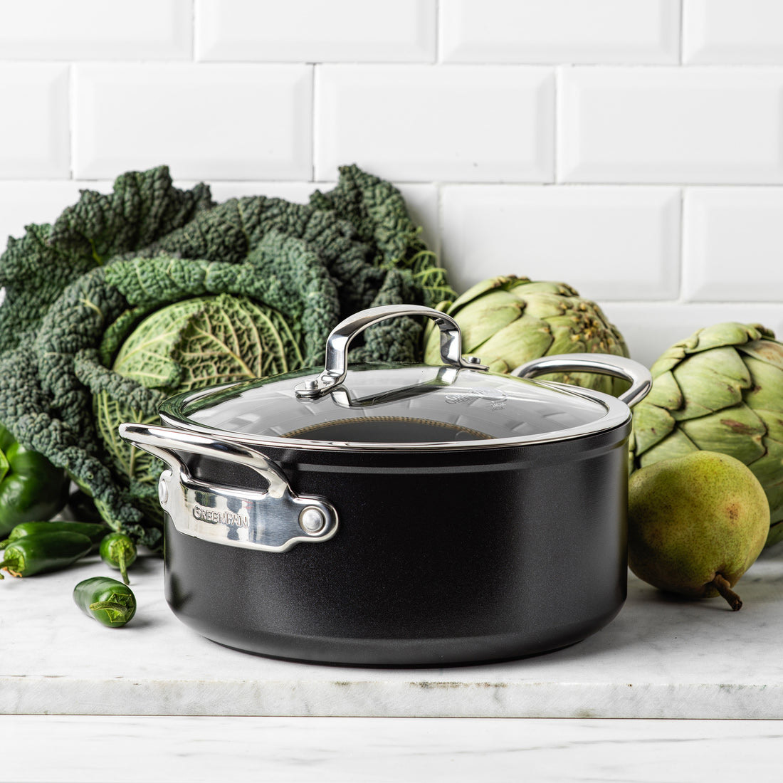 Каструля GREENPAN Barcelona Pro 4.9л (CC005334-001)