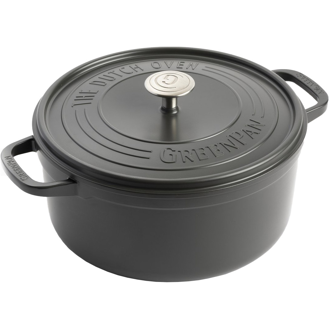 Каструля GREENPAN Featherweights Browny Black 5.3л (CC004829-001)