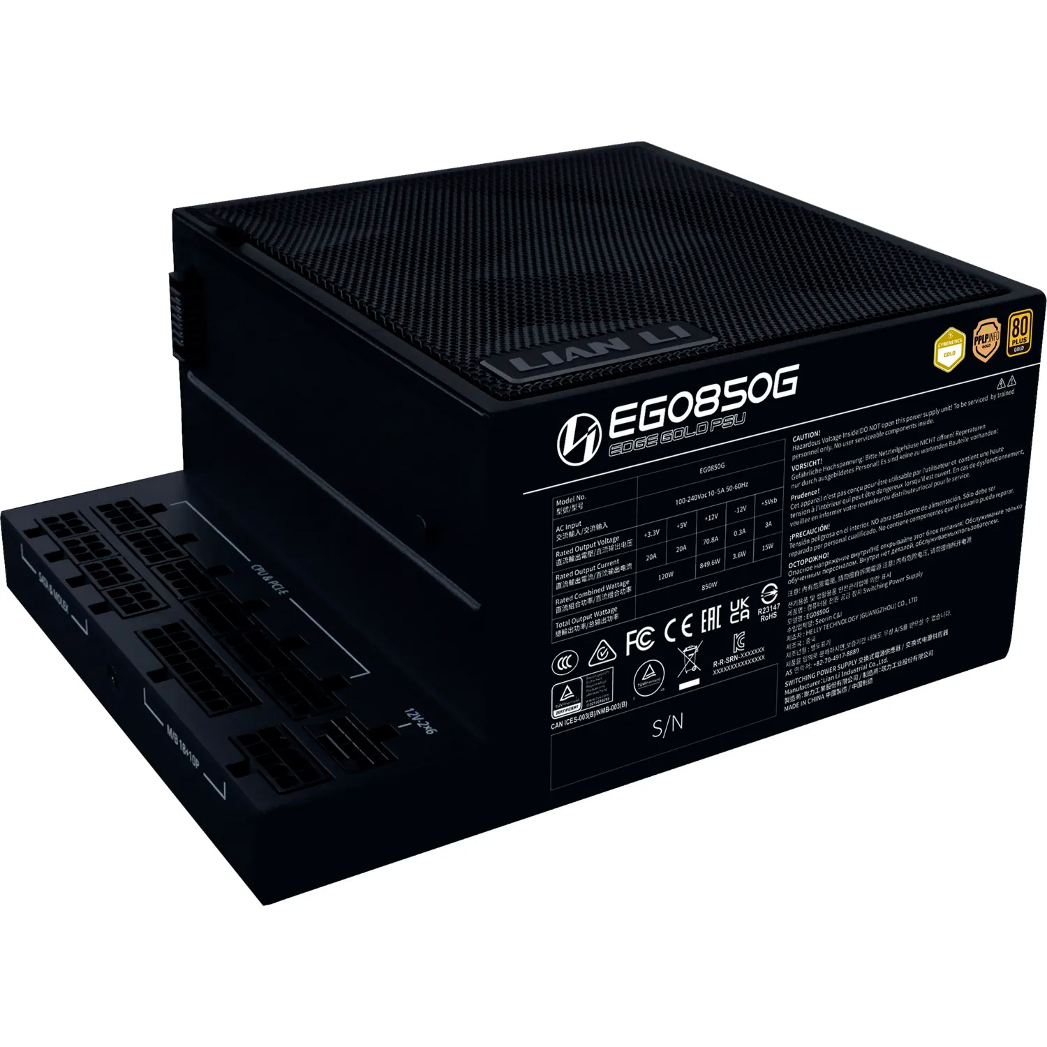 Блок живлення 850W LIAN LI Edge Gold 850 Black