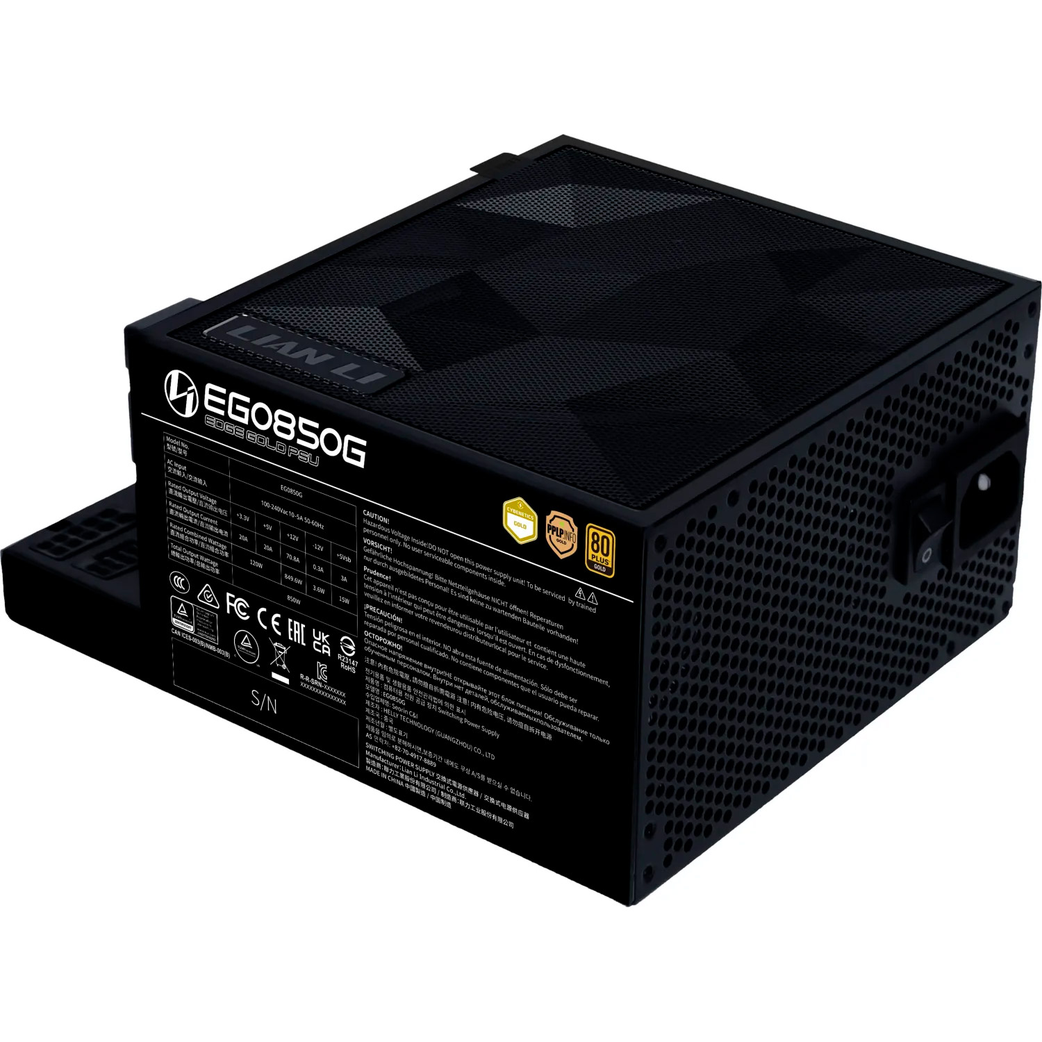Блок живлення 850W LIAN LI Edge Gold 850 Black