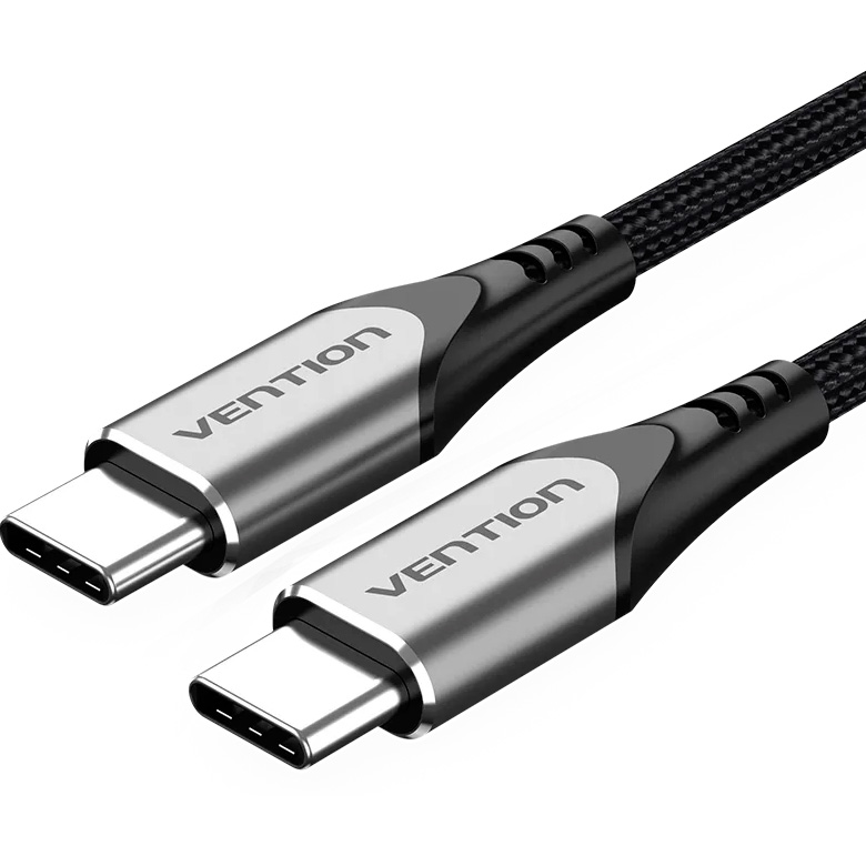 Кабель VENTION USB Type-C to Type-C 60W 1м Gray (TADHF)