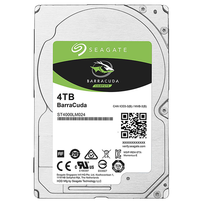 Жорсткий диск 2.5" SEAGATE BarraCuda 4TB SATA/128MB (ST4000LM024)