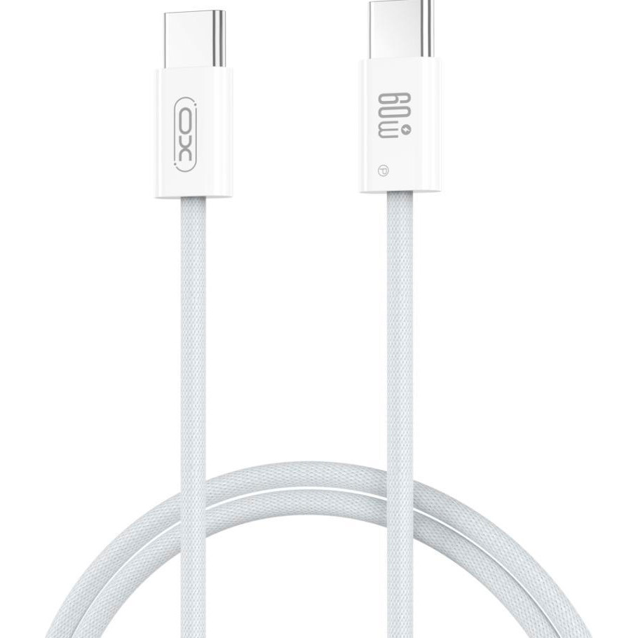 Кабель XO CB-Q73CC Type-C to Type-C 1м White