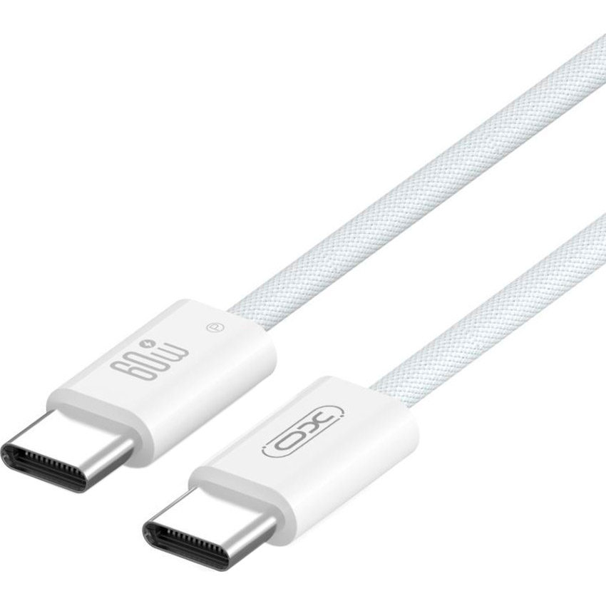 Кабель XO CB-Q73CC Type-C to Type-C 1м White