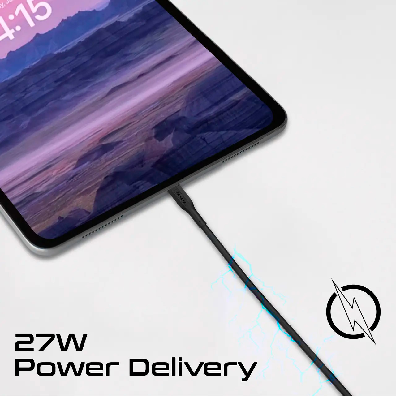 Комплект з 3 кабелів PROMATE CableKit-Ci USB-C to Lightning PD 27W Black