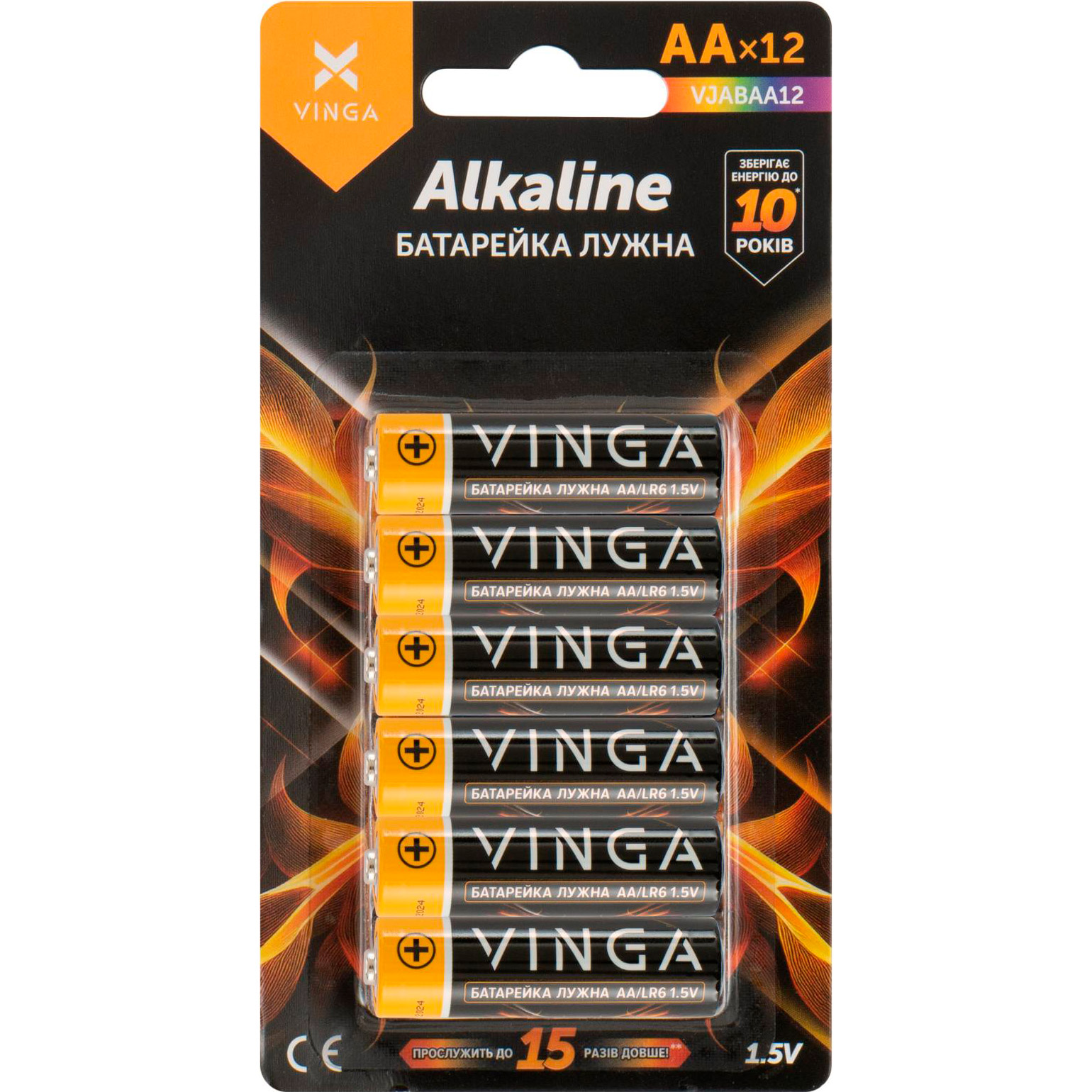Батарейка VINGA AA 12шт/уп