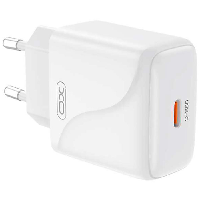 Зарядний пристрій XO QC41 1xUSB-C, PD, 20W White (XO-QC41)