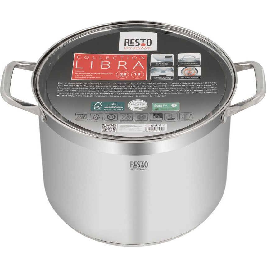 Кастрюля RESTO Libra 13л (92008)