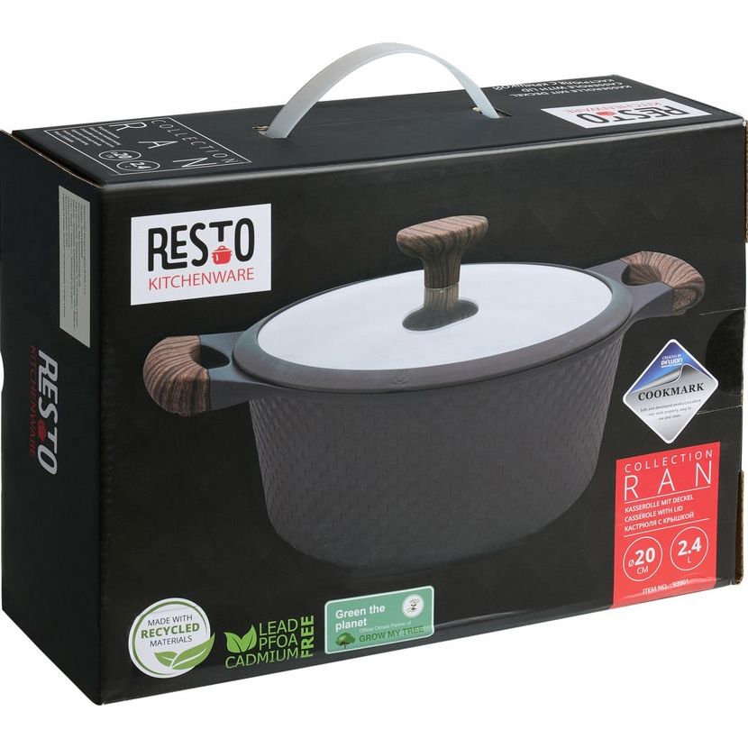 Каструля RESTO Ran Black 2.4л (93901)