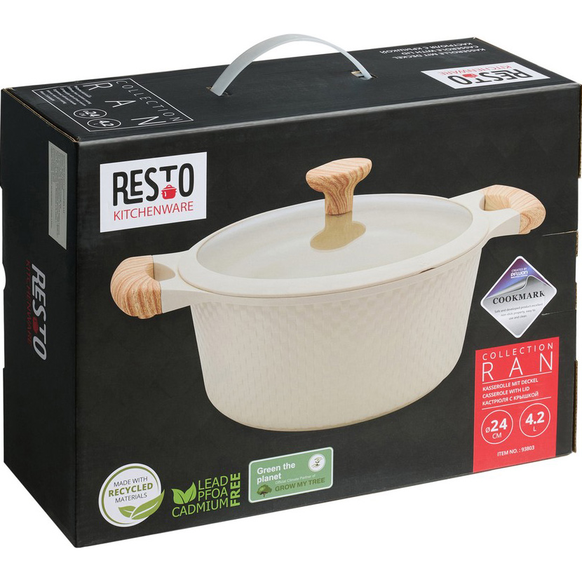 Каструля RESTO Ran Beige 4.2л (93803)