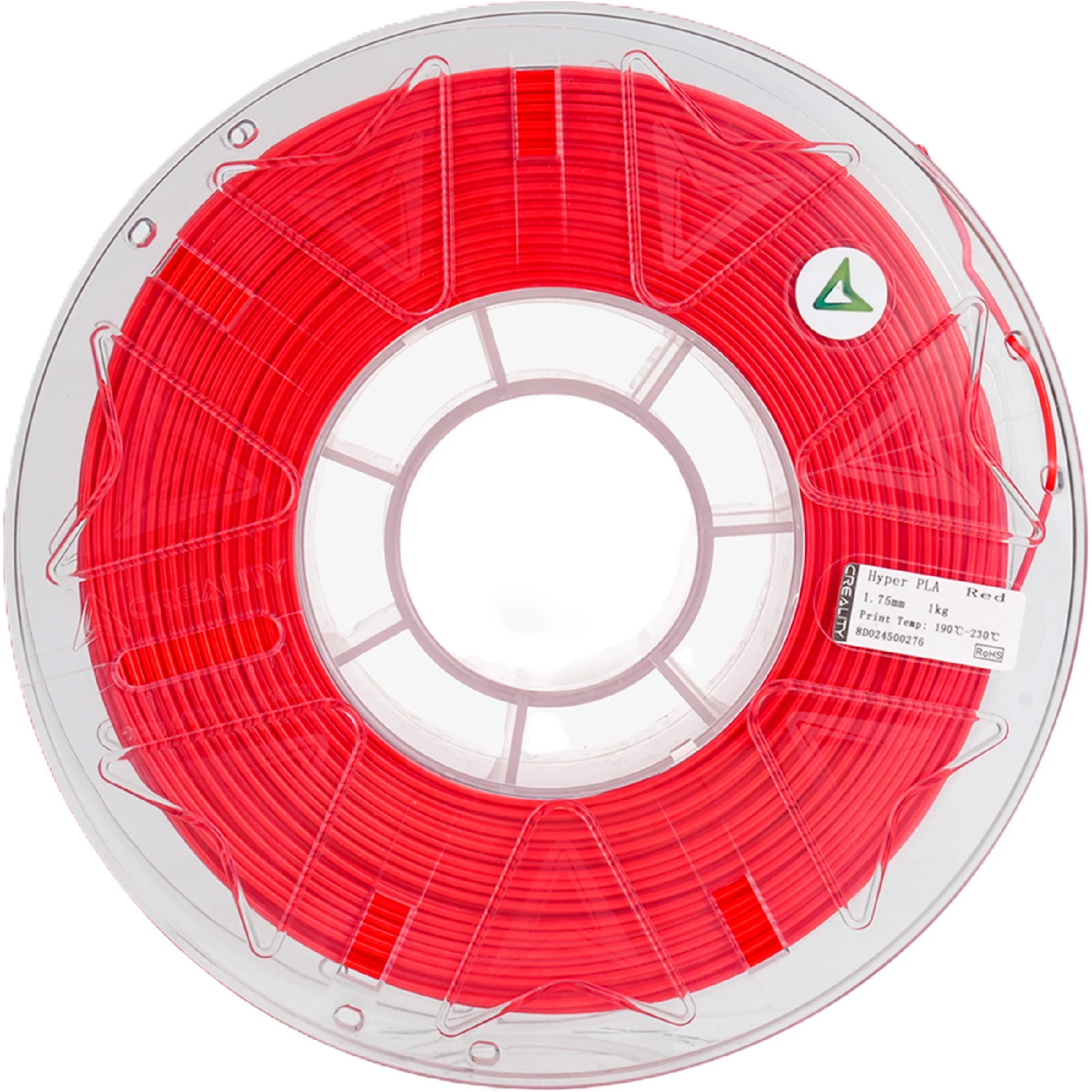 Пластик (філамент) для 3D принтера CREALITY Hyper PLA RFID 1.75mm, 1кг, Red (3301010402)