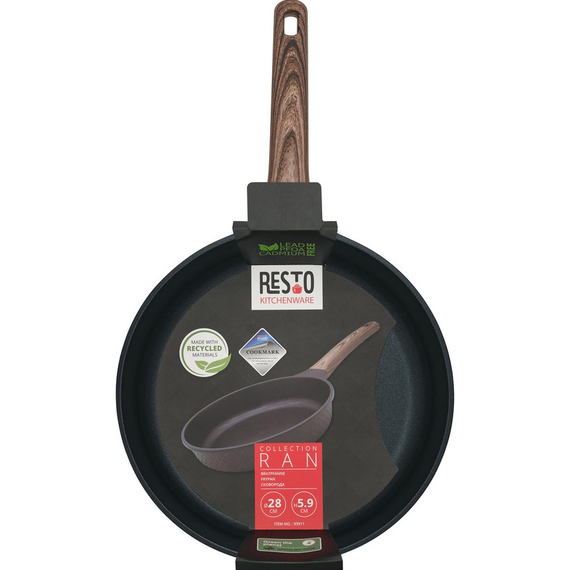 Сковорода RESTO Ran Black 28см (93911)