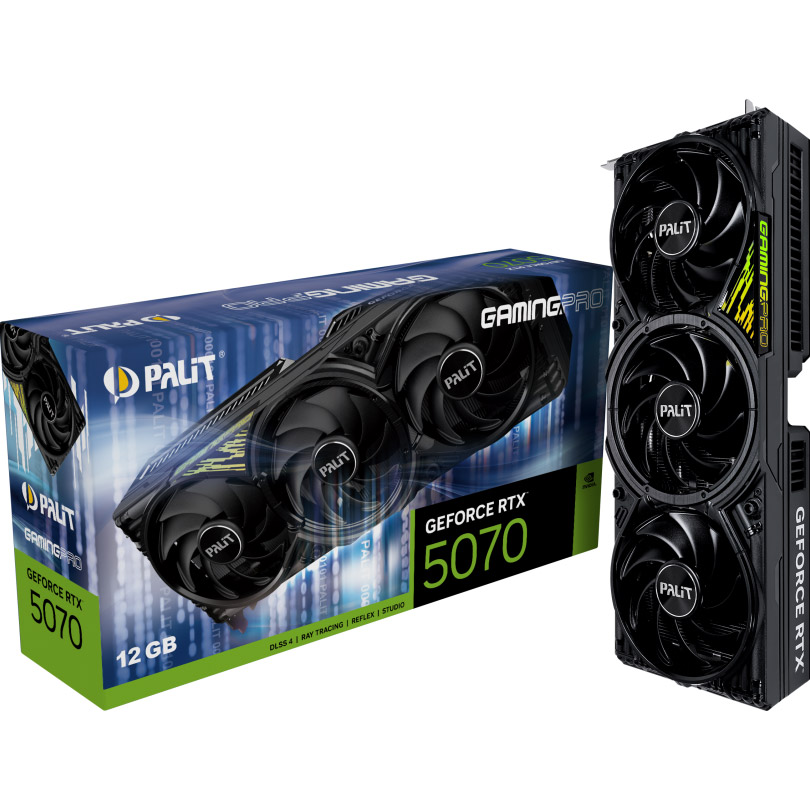 Відеокарта PALIT GeForce RTX 5070 GamingPro (NE75070019K9-GB2050A)