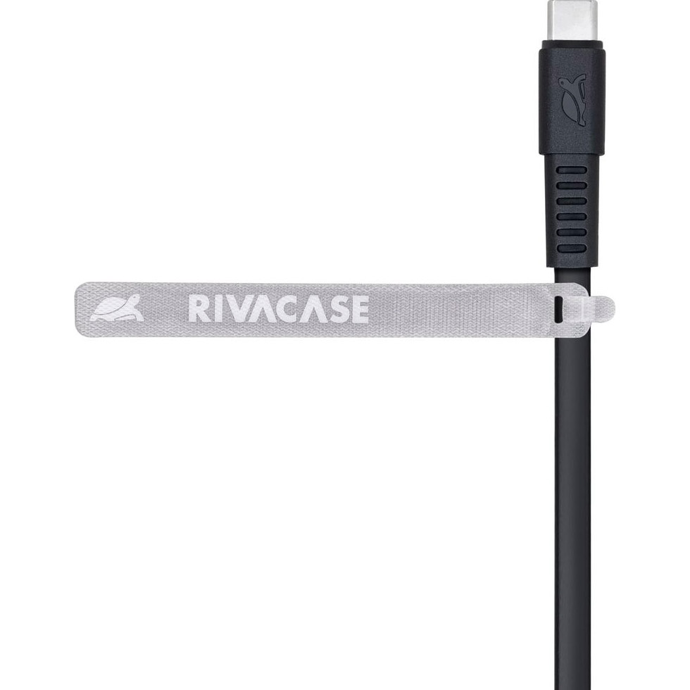 Кабель RIVACASE PS6002 BK12 Type-C to USB-A 1.2м Black
